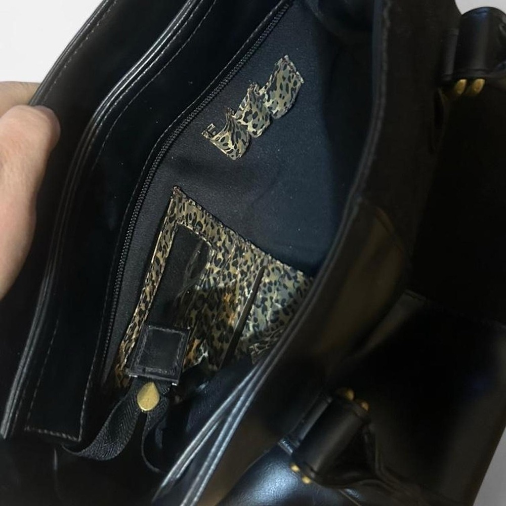 Faux Leather Patchwork Bag - image 7